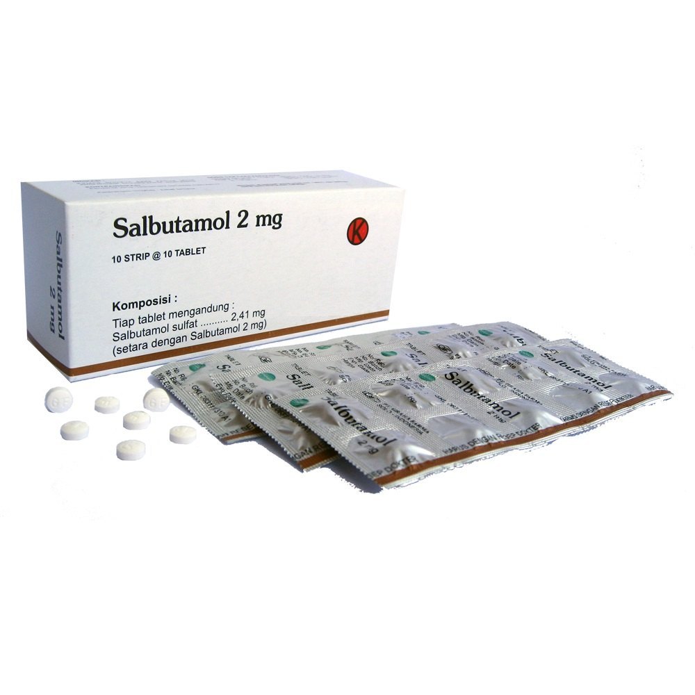 Salbutamol Tablets 20mg*100 Tablets